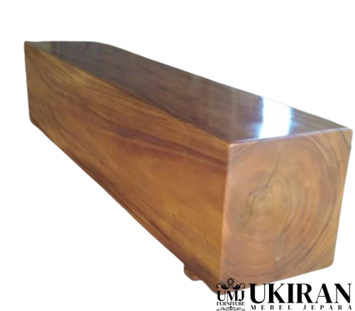 bangku balok bench kayu Trembesi kotak solid 2 meter